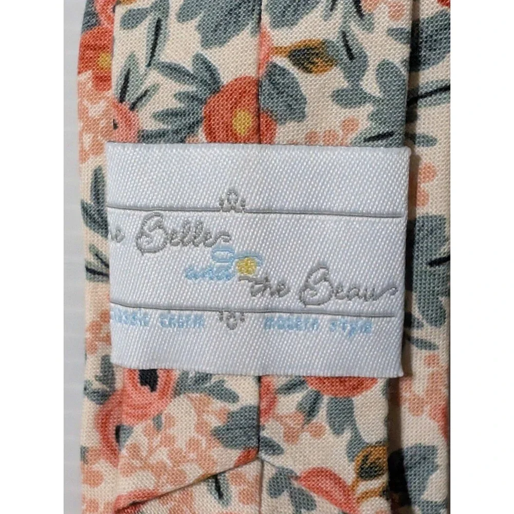 The Belle and The Beau- 2T Kids Tie | Rosa in Peach Color